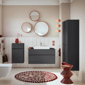 Тумба под раковину Villeroy & Boch Collaro 100х50 см МДФ глянцевый серый C01900FP