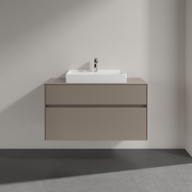 Тумба під раковину Villeroy & Boch Collaro 100х50 см ДСП сірий трюфель C01900VG