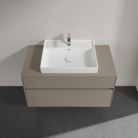 Тумба під раковину Villeroy & Boch Collaro 100х50 см ДСП сірий трюфель C01900VG