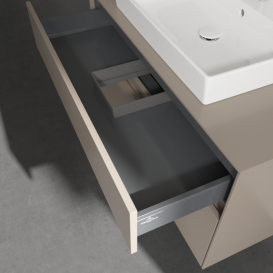 Тумба під раковину Villeroy & Boch Collaro 100х50 см ДСП сірий трюфель C01900VG