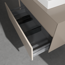 Тумба під раковину Villeroy & Boch Collaro 100х50 см ДСП сірий трюфель C01900VG