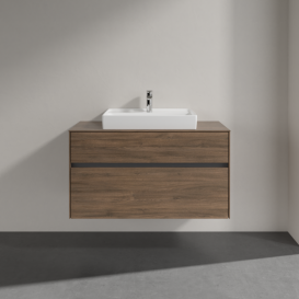 Тумба під раковину Villeroy & Boch Collaro 100х50 см ДСП дуб аризона C01900VH