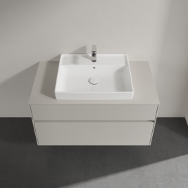 Тумба під раковину Villeroy&Boch Collaro 100х50 см ДСП м'який сірий C01900VK