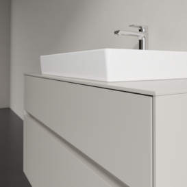 Тумба під раковину Villeroy&Boch Collaro 100х50 см ДСП м'який сірий C01900VK