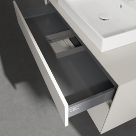 Тумба під раковину Villeroy&Boch Collaro 100х50 см ДСП м'який сірий C01900VK