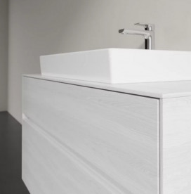 Тумба під раковину Villeroy&Boch Collaro 100х50 см ДСП біле дерево C01900E8