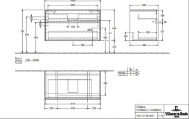 Тумба під раковину Villeroy&Boch Collaro 100х50 см ДСП біле дерево C01900E8
