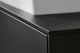 Тумба під раковину Villeroy&Boch Collaro 100х50 см МДФ чорний матовий лак C01900PD