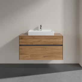 Тумба під раковину Villeroy & Boch Collaro 100х50 см ДСП дуб канзас C01900RH