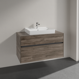 Тумба под раковину Villeroy & Boch Collaro 100х50 см ДСП каменный дуб C01900RK