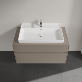 Тумба под раковину Villeroy & Boch Collaro 100х50 см ДСП трюфель серый C02000VG