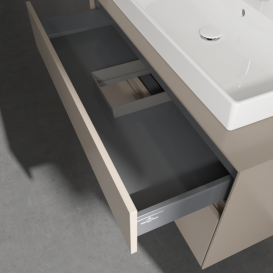 Тумба под раковину Villeroy & Boch Collaro 100х50 см ДСП трюфель серый C02000VG