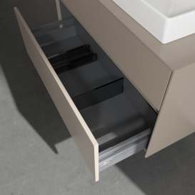 Тумба под раковину Villeroy & Boch Collaro 100х50 см ДСП трюфель серый C02000VG