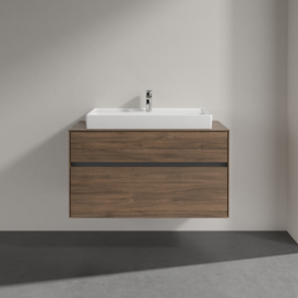 Тумба під раковину Villeroy & Boch Collaro 100х50 см ДСП дуб аризона C02000VH