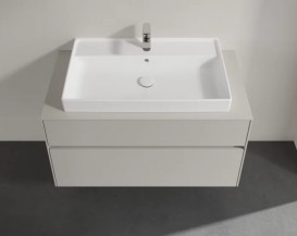 Тумба під раковину Villeroy&Boch Collaro 100х50 см ДСП м'який сірий C02000VK