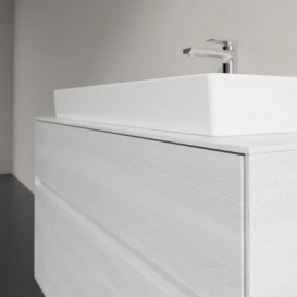 Тумба під раковину Villeroy&Boch Collaro 100х50 см ДСП біле дерево C02000E8