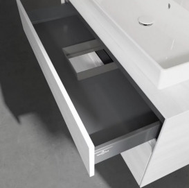 Тумба під раковину Villeroy&Boch Collaro 100х50 см ДСП біле дерево C02000E8