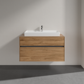 Тумба під раковину Villeroy & Boch Collaro 100х50 см ДСП дуб канзас C02000RH