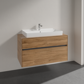 Тумба під раковину Villeroy & Boch Collaro 100х50 см ДСП дуб канзас C02000RH