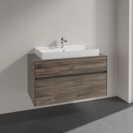 Тумба под раковину Villeroy & Boch Collaro 100х50 см ДСП каменный дуб C02000RK