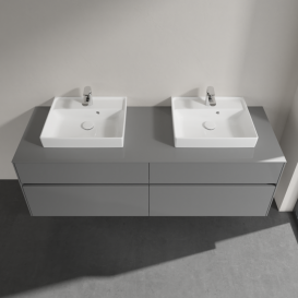 Тумба під раковину Villeroy&Boch Collaro 160х50 см МДФ глянсовий сірий C02100FP