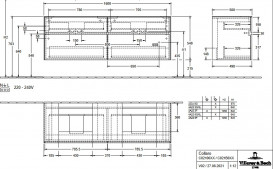 Тумба під раковину Villeroy&Boch Collaro 160х50 см ДСП північний дуб C02100VJ
