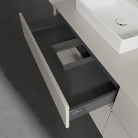 Тумба під раковину Villeroy&Boch Collaro 160х50 см ДСП м'який сірий C02100VK