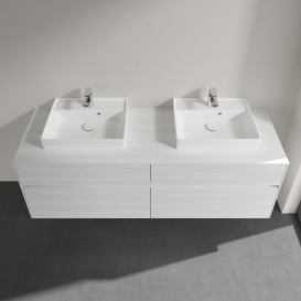 Тумба під раковину Villeroy&Boch Collaro 160х50 см ДСП біле дерево C02100E8