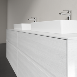 Тумба під раковину Villeroy&Boch Collaro 160х50 см ДСП біле дерево C02100E8