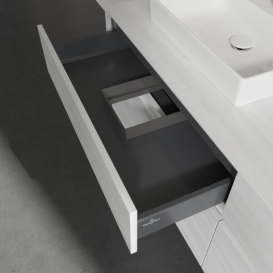 Тумба під раковину Villeroy&Boch Collaro 160х50 см ДСП біле дерево C02100E8