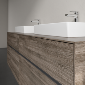 Тумба під раковину Villeroy & Boch Collaro 160х50 см ДСП кам'яний дуб C02100RK