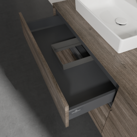 Тумба під раковину Villeroy & Boch Collaro 160х50 см ДСП кам'яний дуб C02100RK