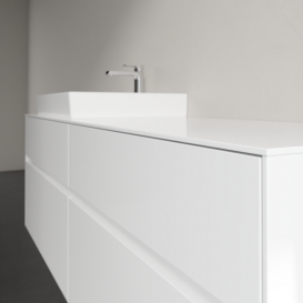 Тумба под раковину Villeroy & Boch Collaro 160х50 см МДФ глянцевый белый C02200DH