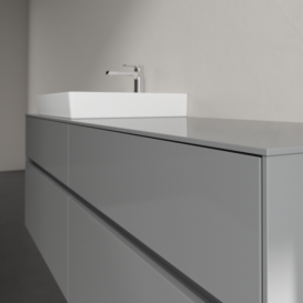 Тумба під раковину Villeroy&Boch Collaro 160х50 см МДФ глянсовий сірий C02200FP
