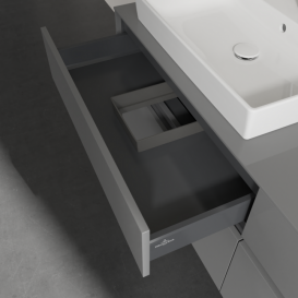 Тумба під раковину Villeroy&Boch Collaro 160х50 см МДФ глянсовий сірий C02200FP