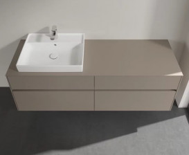 Тумба під раковину Villeroy & Boch Collaro 160х50 см ДСП сірий трюфель C02200VG