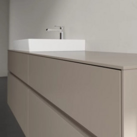 Тумба під раковину Villeroy & Boch Collaro 160х50 см ДСП сірий трюфель C02200VG