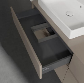 Тумба під раковину Villeroy & Boch Collaro 160х50 см ДСП сірий трюфель C02200VG