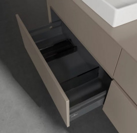 Тумба під раковину Villeroy & Boch Collaro 160х50 см ДСП сірий трюфель C02200VG