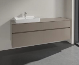 Тумба під раковину Villeroy & Boch Collaro 160х50 см ДСП сірий трюфель C02200VG