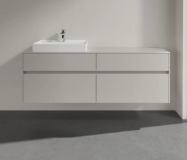 Тумба под раковину Villeroy & Boch Collaro 160х50 см ДСП мягкий серый C02200VK