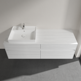 Тумба під раковину Villeroy&Boch Collaro 160х50 см ДСП біле дерево C02200E8