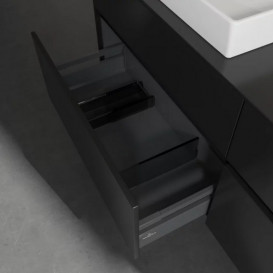 Тумба под раковину Villeroy & Boch Collaro 160х50 см МДФ черный матовый лак C02200PD