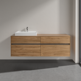 Тумба под раковину Villeroy & Boch Collaro 160х50 см ДСП дуб канзас C02200RH