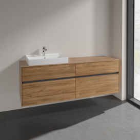 Тумба под раковину Villeroy & Boch Collaro 160х50 см ДСП дуб канзас C02200RH