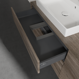 Тумба під раковину Villeroy & Boch Collaro 160х50 см ДСП кам'яний дуб C02200RK