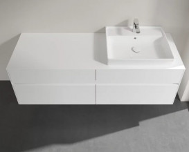 Тумба под раковину Villeroy & Boch Collaro 160х50 см МДФ глянцевый белый C02300DH