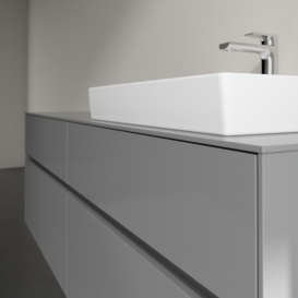 Тумба під раковину Villeroy&Boch Collaro 160х50 см МДФ глянсовий сірий C02300FP
