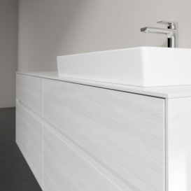 Тумба під раковину Villeroy&Boch Collaro 160х50 см ДСП біле дерево C02300E8