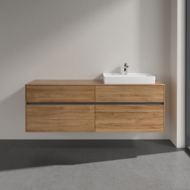 Тумба под раковину Villeroy & Boch Collaro 160х50 см ДСП дуб канзас C02300RH